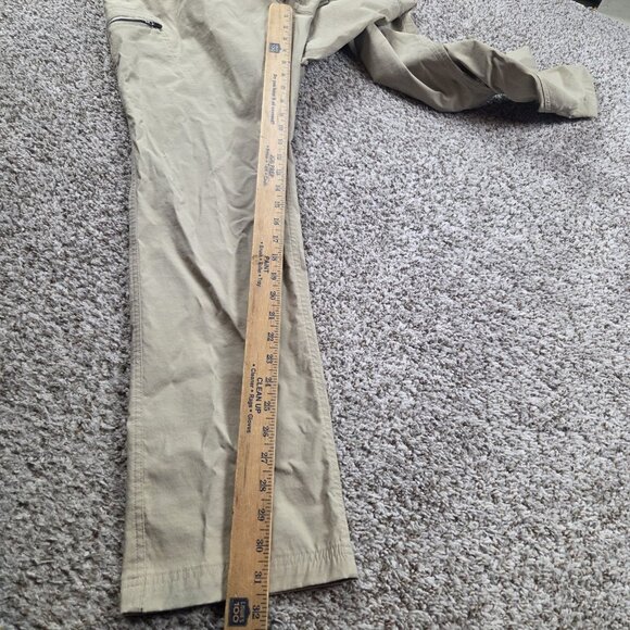 Eddie Bauer First Ascent Pants Womens 14 Beige Hiking Nylon Stretch - Picture 5 of 7